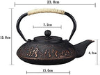 Cast Iron Teapot 1100ML Retro Elephant Japanese Style Classic Cast Iron Tea Kettle Elegant Color&Wonderful Workmanship Durable Construction for Ornament Gift Collection(Size:1100ml) - Image 3