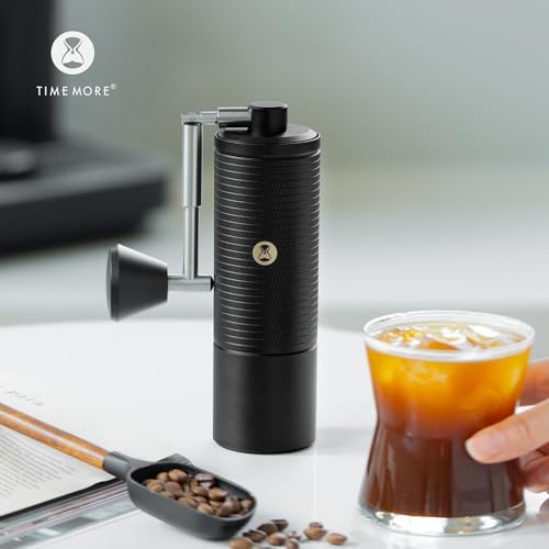 TIMEMORE C5 ESP PRO Manual Coffee Grinder, 42mm Stainless Steel S2C Burr, 50 Adjustable Settings Hand Grinder, All-Metal Portable Coffee Grinder for Espresso, Pour Over & French Press, 30g, Black - Image 3
