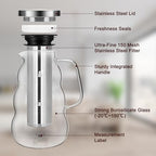 GWNF 2 L/68 oz Cold Brew Coffee Maker with 304 Stainless Steel Filter - Image 4