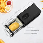 SIXRARI Electric French Fry Cutter, French Fries Cutter with 1/2 & 3/8 Inch Blade, Automatic Potato Cutter, Professional Commercial and Household Potato Slicer, Use for Cucumbers, Carrot, Apples - Image 3