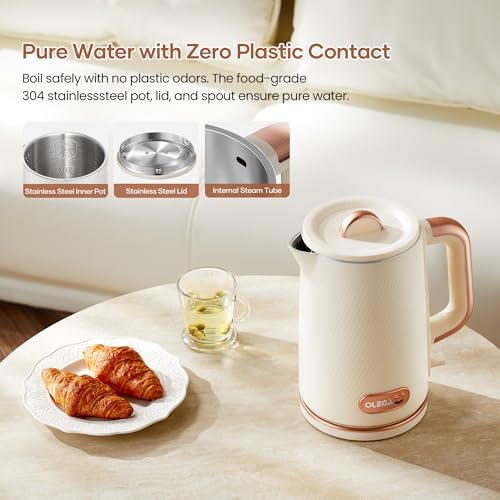 OLEGA Electric Kettle: 1200W Fast Boil Tea Kettles with Tea Infuser 1.5L - Image 3