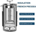 Mini French Press Coffee Maker 12oz Insulated French Press with Pouch - Image 5