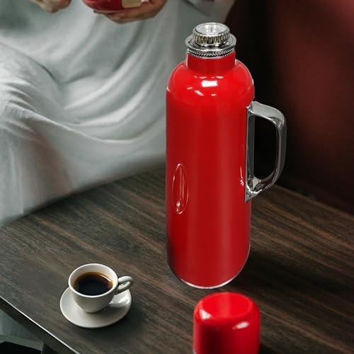 FixtureDisplays High-End Heirloom with Built-in Thermometer& Lid/Cup,Patented Switch,Tipple Coated Stainless Steel Vacuum Insulated Bottle - Keeps Beverages Hot or Cold for 24Hour,20 Oz 22102NEW-NPF - Image 2