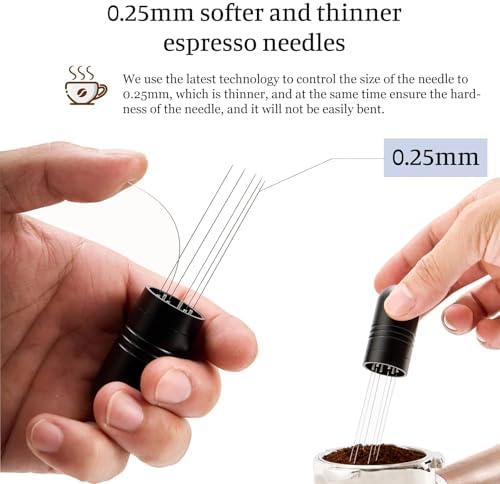 IKAPE 51mm Espresso Tamper Kit 4 in 1 Black, Complete Portafilter accessory set, Coffee Tamper, WDT Tool, Paper Filters (200pc), Dosing Funnel for 51 mm Portafilters - Image 3