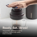 Corkcicle Coffee Palmpress 8 oz Collapsible French Press, Espresso - Image 6