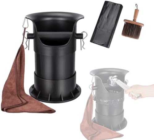 HOMEE 4L Espresso Coffee Knock Box with 25 Garbage Bags with Brush & Towel by HOMEEHouse
