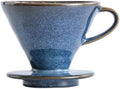 Ceramic Pour Over Coffee Dripper, Kiln Retro Hand Brew Coffee Cup Drip by AXUYU