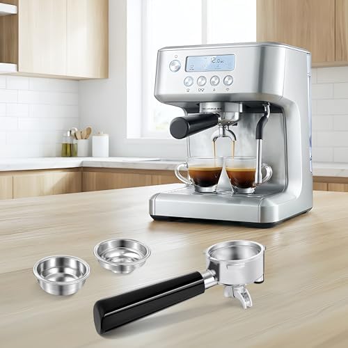 58mm Portafilter Set for CASABREWS ULTRA, Neutron Pro, 4700 Gense and 5700Pro Series, E61, Flair 58, ECM, Rocket and Gevi Espresso Machines, 3 Ears Portafilter with 2 Stainless Steel Filter Baskets - Image 5