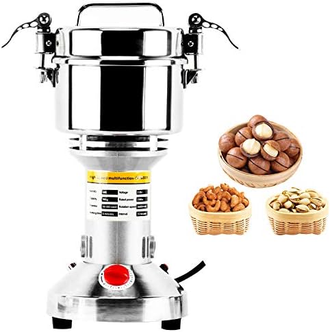Homend High Speed 500g Electric Grain Mill Grinder Powder Machine Spice Herb Grinder 2500W 70-300 Mesh 36000RPM Stainless Steel Commercial Grade for Kitchen Herb Spice Pepper Coffee (500g) - Image 7