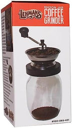 Lehman's Manual Coffee Grinder with Mason Jar Grounds Storage, Comfortable Grip Quiet Smooth Non-Electric Hand Crank, Standard Grind - Image 4