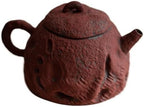 Tea Pot Red Old Rock Mud Teapot Household Retro Stoneware Teapot Single Pottery Anti-scalding Hand-clawed Pot Teapot for Infuser by Unknown