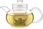 Teabloom Pure Connoisseur Heatproof Glass Teapot With Microdot Glass Infuser For Whole Leaf Teas, 34 Ounces – A Tea Purist's Choice by Teabloom