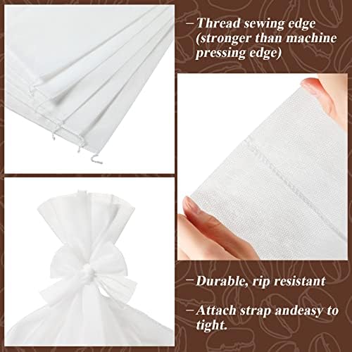 Tegeme 150 PCS Brew Bags, 16" x 20" Large Cold Coffee Filter Bags - Image 4