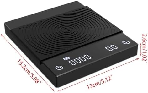 Digital Kitchen Scales, Pour Over Coffee and Espresso Scale, Electronic Scale Auto Timer Kitchen Scale 0.1G / 2Kg,High Accuracy,Bianco-1 - Image 4