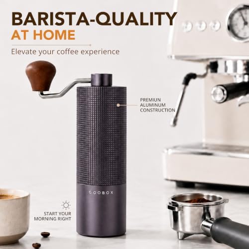 Portable Manual Coffee Grinder, Adjustable Stainless Steel Burr - Image 2