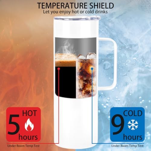 20 oz Sublimation Tumblers with Handle, 8 Pack - Image 5