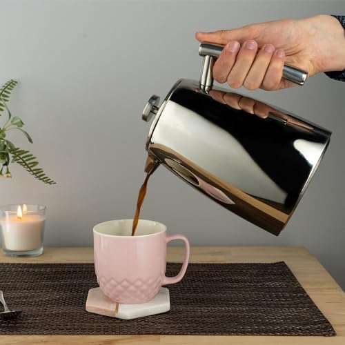 Belmont Stainless Steel Cafetière, 1.5L Coffee Maker, 6-7 Mugs - Image 3
