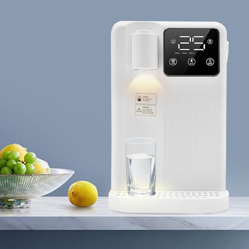 Instant Hot Water Dispenser 3L Desktop Instant Hot Water Dispenser Touch Screen Countertop Water Filter Heating Temperature 77-210.2℉ W/Water Filter Water Tank Drip Tray 1700W (White) - Image 4