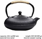 tetsubin cast iron kettle workshop japanese cast iron teapot with Stainless Steel Infuser(900 mL) - Image 2