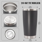 20 oz Tumbler Insulated Tumblers Stainless Steel Coffee Mug,Mix 12PCS - Image 5