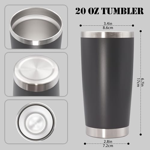 20 oz Tumbler Insulated Tumblers Stainless Steel Coffee Mug,Mix 12PCS - Image 5