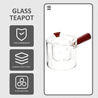 Tea Maker Loose Leaf Tea Pot Enamel Tea Kettle Fruit Japanese Tetsubin Teapot with Infuser China Teapot Side Glass Tea Kettle Household Tea Kettle Dropshipping Office STO, - Image 3