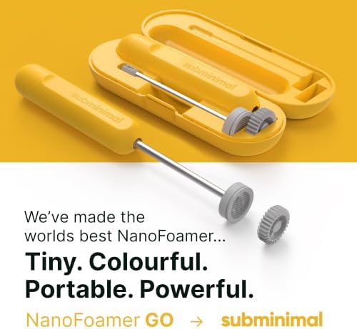 Subminimal NanoFoamer GO Rechargeable Handheld Milk Frother, Midnight - Image 2