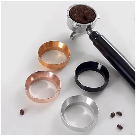 Coffee Catcher Ring for 51mm 53mm 58mm Grinders with Handle and Cloth(Black 53mm) - Image 3