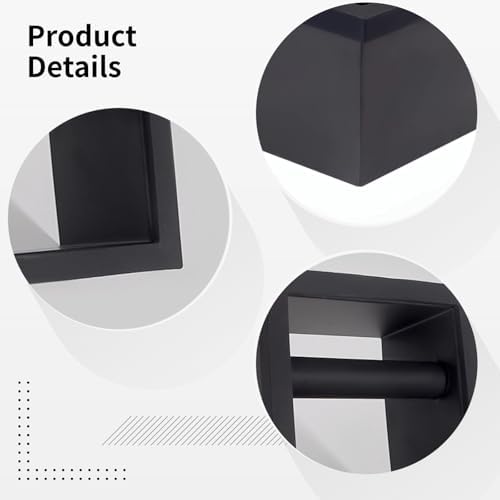 Embedded Coffee Grounds Box for Espresso Machines, Stainless Steel Bar Trash Bin with Rubber Bottomless Design, Commercial Use, Black - Image 3
