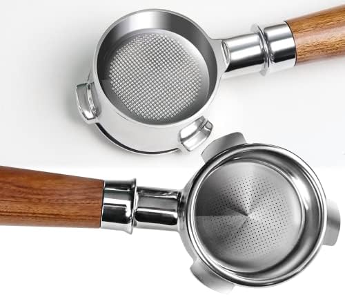 54mm Bottomless Portafilter, Bottomless Coffee Portafilter by IGEELINK with Stainless Steel portafilter and Walnut Handle for Breville Barista Express and 54mm Breville Machines (54MM) by Unknown