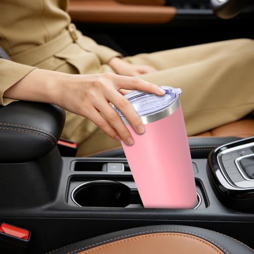 20oz Tumbler Insulated Tumblers Vacuum Coffee Mug with Lid Pink 12Pack - Image 7
