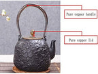 Old Dutch Cast Iron Teapot, Enamel Craft Tetsubin Japanese Cast Iron Tea Kettle, Enamel-Coated Interior 1200 ML - Image 4