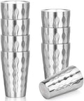 Stainless Steel Double Wall Cups, 16 oz Insulated Tumbler, 8 Pack Unbreakable Stackable Water Tumblers Insulated Metal Cup Premium Drinking Glasses for Travel Camping Home Outdoor by Offiper