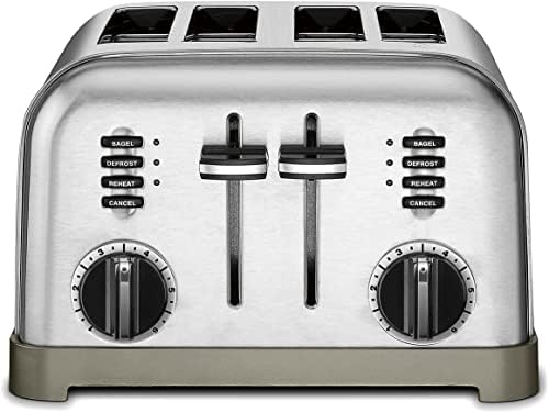 Cuisinart CPT-180P1 Metal Classic 4-Slice Toaster, Brushed Stainless & Electric Kettle, 1.7-Liter Capacity, Cordless 1500-Watts for Fast Heat Up, Stay Cool Non-Slip Handle, Stainless Steel, CPK-17P1 - Image 2