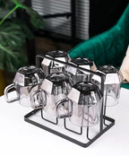 Water Pitcher Living Room Hospitality Teacup Set with Glass Drinking Cup Household high Temperature Resistant Cold Kettle Large Capacity Water Jug - Image 4