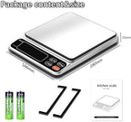 Scale Jazz Food Scale,5kg/11lb Digital Kitchen Baking Scale Grams and Ounces for Cooking Coffee Meal prep Packages Weight Loss,0.1g high Precision,7Units with Timer, Easy Clean Stainless Steel - Image 7