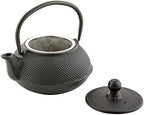 Restaurantware 20 oz Round Black Cast Iron Teapot - Image 5