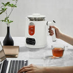 Electric Tea Kettle, 27OZ Portable Temperature Control Electric Kettle with 6 Different Functions, 600W 110V Water Boiler & Heater w/Stainless Steel Tea Steamer Mesh and 360° Rotating Base (White) - Image 3