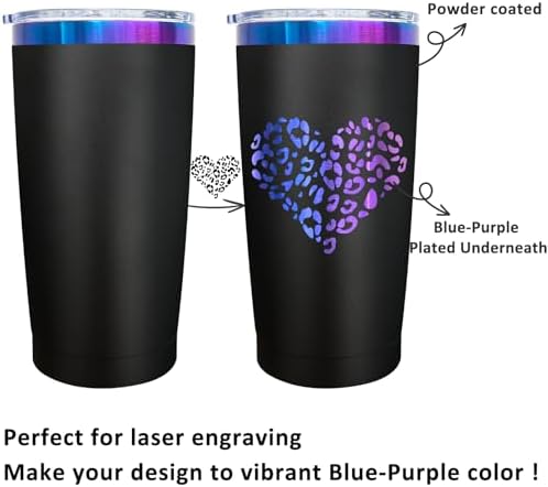 20 oz Tumbler Bulk Stainless Steel Tumblers with Lids and Straws Black - Image 6