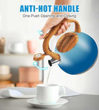 3.2Qt Stainless Steel Whistling Tea Kettle Stovetop, Sky Blue - Image 5
