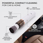 Fabater Coffee Grinder Vacuum Cleaner, 1300pa, 25W (White) - Image 4