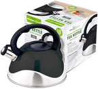 American Dream 3Liter (3.2 Quart / 102oz) Whistling Tea Kettle, Fast Boiling, Stainless Steel, Food Grade, Ergonomic Handle, Loud Whistle Water Kettle for Gas, Induction & Electric Stoves - Image 2