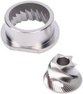 48mm Conical Grinder Burr Set, Stainless Steel Coffee Grinder Burr Replacement with Improved Grooves for Nivona Coffee Machines by BAFOVY