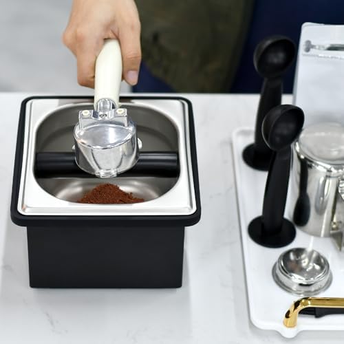 Espresso Knock Box Stainless Steel Coffee Puck Container Knockbox - Image 5