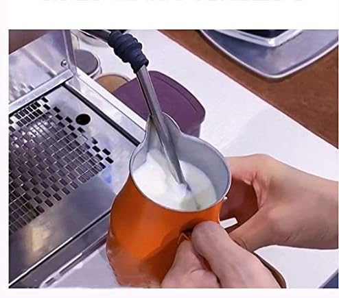 Small Household Milking Cylinder Stainless Steel Rose Cup Milk Cylinder Milking Artifact Coffee Rose Cup Milk Foam Cup Milk jug (Size: B) (D) - Image 6