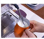 Small Household Milking Cylinder Stainless Steel Rose Cup Milk Cylinder Milking Artifact Coffee Rose Cup Milk Foam Cup Milk jug (Size: B) (D) - Image 6