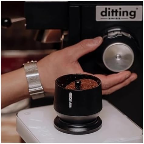 MHW-3BOMBER Dosing Shaker Espresso Dosing Funnel With Stirrer Aluminum Alloy Coffee Dosing Cup Fit 58mm Portafilter Barista Tool(2pc Black 58mm) - Image 3