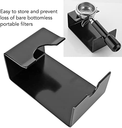 Bottomless Handle Ear Bracket,Bottomless Portafilter Wall Rack,Coffee Bottomless Portafilter Rack, Portafilter Rack Shelf (Black) - Image 4