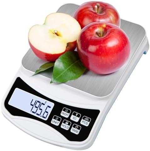 Digital Kitchen Scale (5kg/0.1g) High Precision Lab Scale, USB Rechargeable by VOPOCO