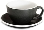 Loveramics Set of 1 x 300ml Latte Art Cup and Saucer (Anthracite) + Glass Travel Mug (Clear) - Image 2